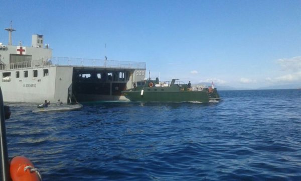 KMP Patroli milik TNI di berikan kepada Korem 143 HO dalam rangka membantu mengamankan perairan laut Sultra. FOTO : ONNO