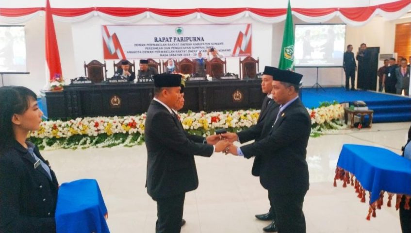 30 Aleg Konawe Dilantik, Ardin dan Tajuddin Jabat Pimpinan Sementara