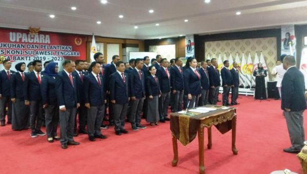 Pengurus KONI Sulawesi Tenggara 2019-2023 Dilantik