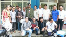 Jubir KPK Silaturahmi ke Kantor PWI Sultra