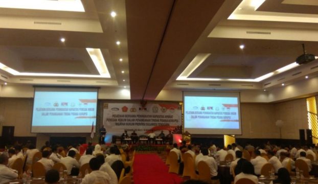 KPK RI menggelar kegiatan peningkatan pemberantasan Korupsi di kendari yang di gelar di salah satu Hotel di Ibukota prov Sultra. FOTO : BAIM