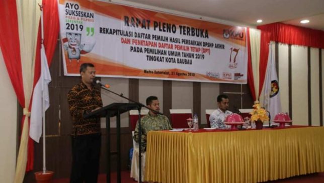 Komisi Pemilihan Umum Baubau Kembali Perbaiki Daftar Pemilih