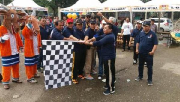 Sosialisasikan Pilgub, KPU Sultra Gelar Jalan Santai