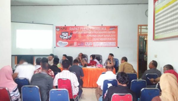 KPUD Buton Tetapkan 613 DPTb Pemilu 2019