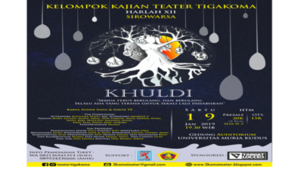 Teater Tigakoma Hadirkan Pertunjukan Kisah Adam dan Hawa