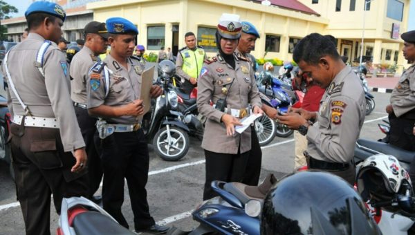 Kasat Lantas Dadakan Periksa Kendaraan Anggota Polres Langsa
