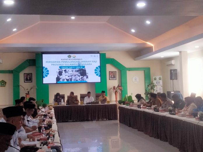 Biro Kesra Dan Kanwil Kemenag Sultra Mantapkan Kepulangan Jamaah Haji