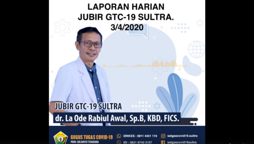 Konfirmasi Jubir Satgas Coron Sultra