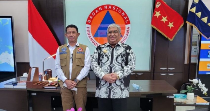 Bertemu Kepala BNPB, Program Relokasi Pasarwajo Jadi Pembahasan Gubernur Sultra