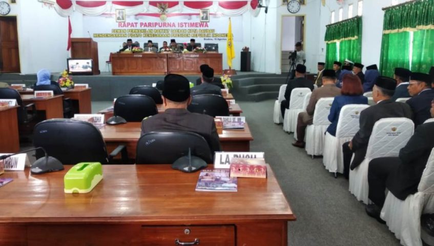 ﻿DPRD Baubau Gelar Rapat Paripurna HUT Ke-74