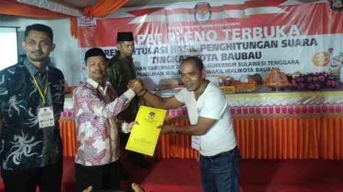 Pilwali Baubau, Tampil Manis Menang, Saksi HYF-IBM Tolak Hasil Rekapitulasi