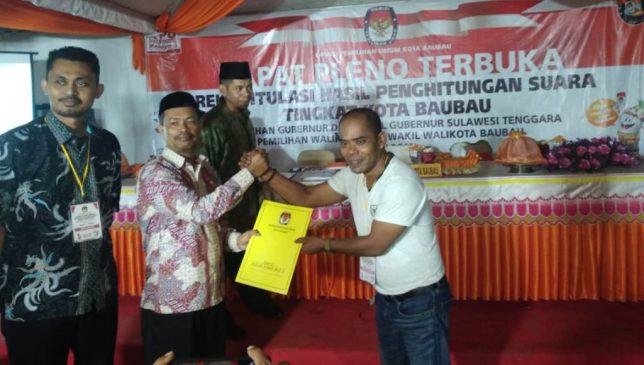 Pilwali Baubau, Tampil Manis Menang, Saksi HYF-IBM Tolak Hasil Rekapitulasi