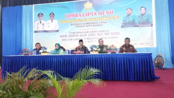 Launching sehari tanpa nasi Bagi ASN Baubau ﻿dan Cipta Menu Tradisional