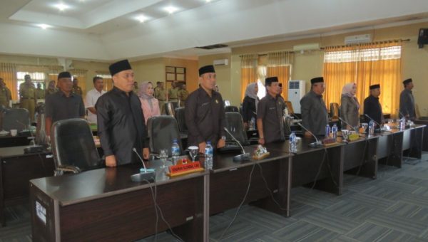 DPRD Terima Raperda APBD Perubahan 2019 dan KUA-PPAS 2020 dari Pemda Konsel