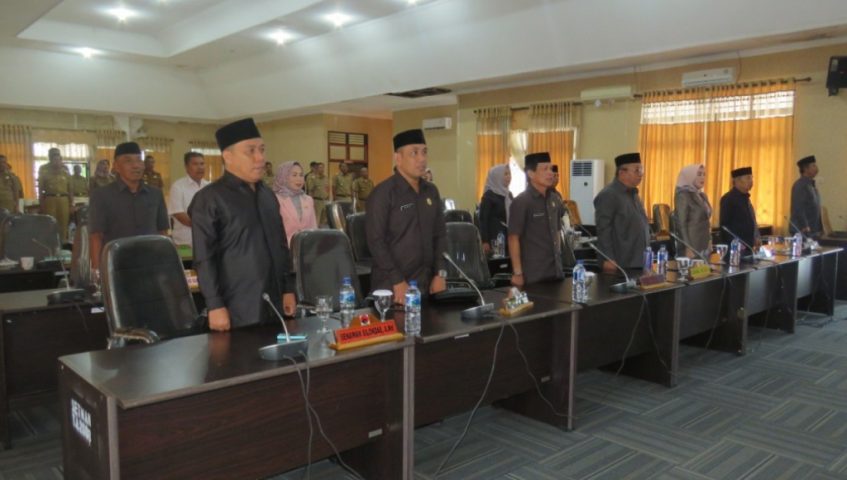 DPRD Terima Raperda APBD Perubahan 2019 dan KUA-PPAS 2020 dari Pemda Konsel