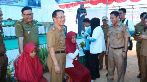 Sekda Konsel Buka Pencanangan Kampanye Introduksi Imunisasi Measles Rubella