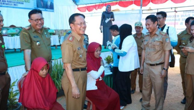 Sekda Konsel Buka Pencanangan Kampanye Introduksi Imunisasi Measles Rubella