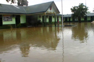 Markas Kodim 1416 Muna Terendam Banjir&nbsp;