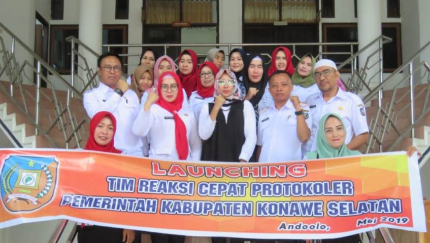 PNS Sekretariat DPRD Konsel Gelar Bimtek Bersama Tim Reaksi Cepat Protokoler