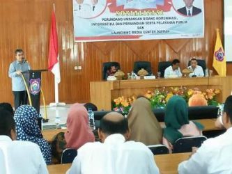 Bupati Butur Launching Media Center Daerah