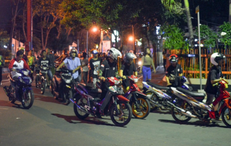 Puluhan motor yang resahkan warga di amankan jajaran polresta probolinggo. FOTO : ASL