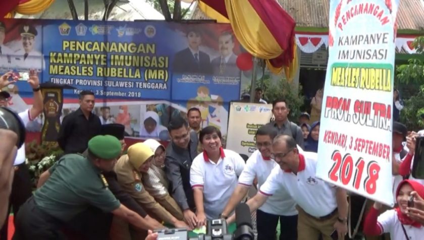 Pencanangan Imunasi Campak dan Measles Rubella, Kendari Kasus Terbanyak