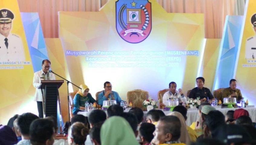Selaraskan RKPD 2020, Pemda Konsel Gelar Musrenbang