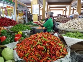 Jelang Ramadhan, bumbu dapur di sejumlah pasar tradisional di Yoigyakarta mulai menrangkak naik. FOTO : NADHIR
