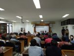 Puluhan Organda Taksi Resmi Konvensional mengadukan aspirasinya di DPRD Kota Yogyakarta. FOTO : NADHIR