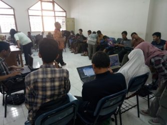 Sosialisasi dan Pelatihan Penggunaan Buku Elektronik (E-PUB) untuk Tunanetra di Universitas Islam Negeri Sunan Kalijaga Yogyakarta,  FOTO : NADHIR