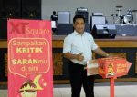 Direktur Operasional dan Pemasaran XT Square, Widihasto Wasana Putra, saat membuka peluncuran Kritik dan Saran XT Square. FOTO : NADHIR