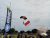 Aksi penerjun Payung Jogja Internasional Air Show memukau para warga Jogja yang hadir. FOTO : NADHIR