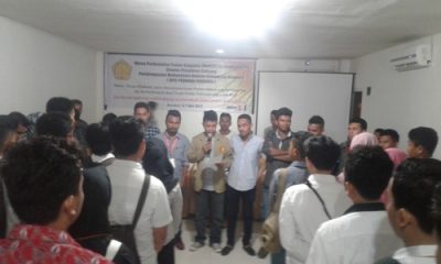 Pelantikan anggota permahi cabang Kota kendari di salah satu Hotel di kendari. FOTO : ODEK