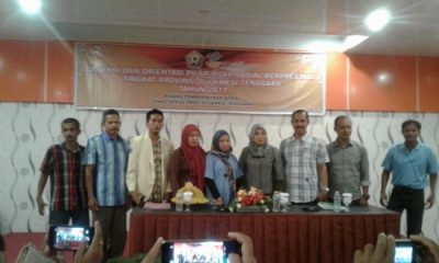 Perekrutan Pilar-pilar sosial yang dilaksanakan Dinas Sosial provinsi di salah satu Hotel di kendari. FOTO ; ODEK