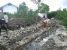 Pagar Sekolah SMP Negeri 3 Pa'jukukang yang sementara dilakukan pembangunannya pasca roboh diterjang banjir beberapa waktu lalu. FOTO : SYAMSUDDIN