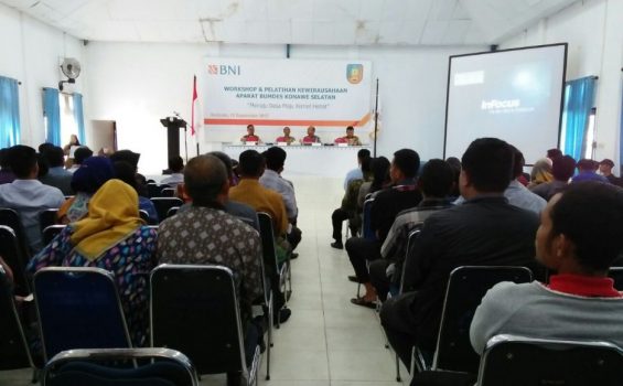 Puluhan Pengurus BUMDes Se Konsel Mendapat Pelatihan Kewirausahaan
