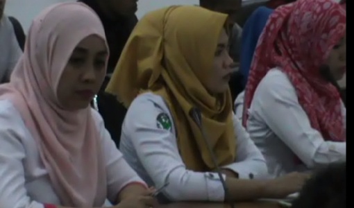 perwakilan Perawat ini saat menyampaikan aspirasinya di DPRD Sultra. FOTO : FT