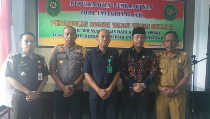 PN Wangi-wangi Canangkan Zona Integritas Bebas Korupsi﻿