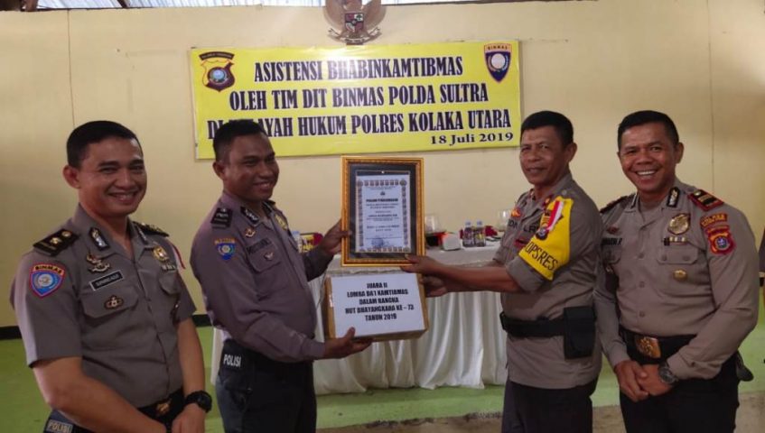 Harumkan Nama Polsek Lasusua Kolut, Mustamin Juara II Da’i Tingkat Polda Sultra