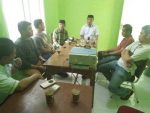 Empat anggota Polda Sultra saat bersilaturahmi dengan FKUB Kabupaten Bantaeng. FOTO: SYAMSUDDIN