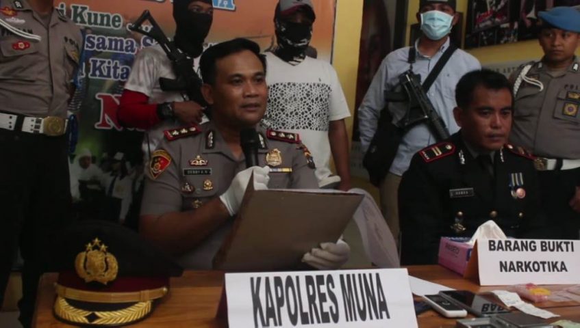 Pores Muna Tangkap Pengedar Narkoba Jaringan Lapas Kendari