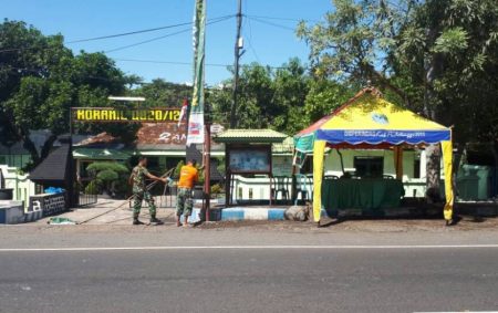 Rest Area bagi pemudik yang disiapkan oleh jajaran Kodim Probolinggo. FOTO : ASL