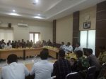 PT KAI saat menggelar rapat bersama dalam rangka membahas revitalisasi jalur KA di Yogyakarta. FOTO : NADHIR