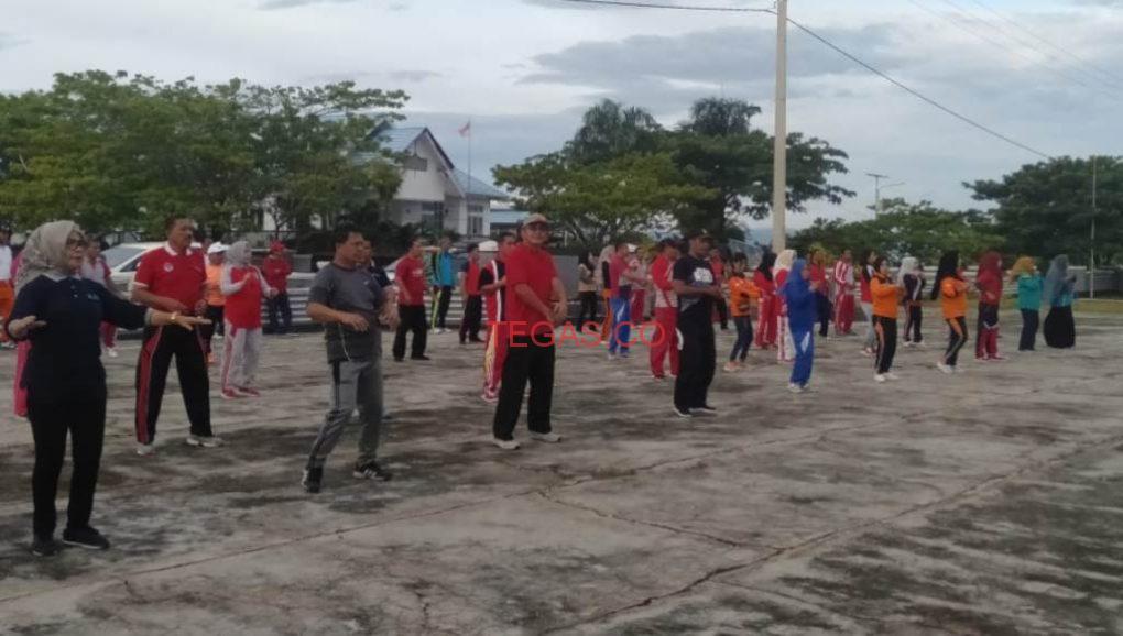 Pemkab Buton Utara Gelar Senam Asian-Games