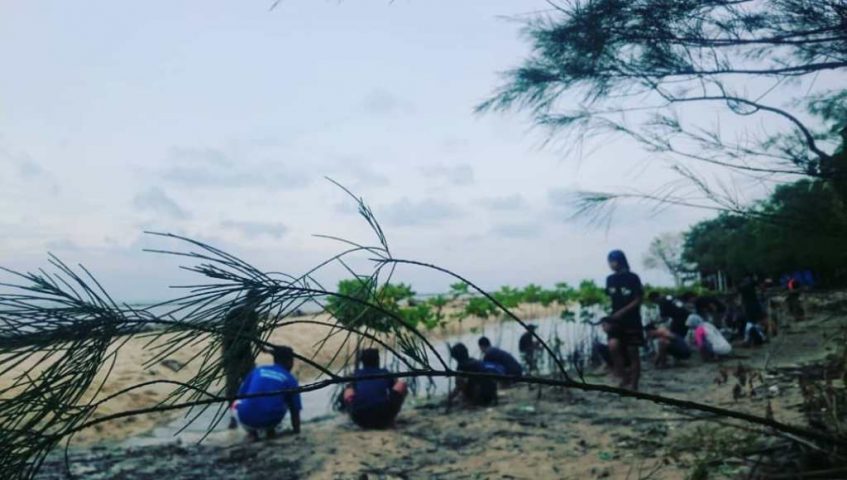 Mapala Arga Dahana Tanam Mangrove di Pulau Panjang