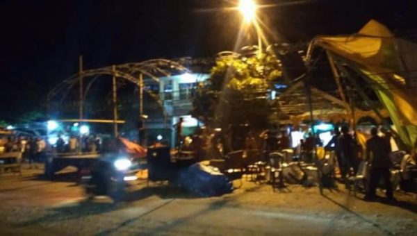 Angin Kencang Robohkan Tenda Resepsi Pernikahan di Kolaka