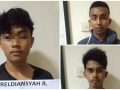 tiga tersangka yakni Muh. Reldiansyah, Basyair (atas) dan Deni Andi Saputra (bawah)