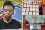 Tersangka Berinisial "I" dan barang bukti yang telah berhasil diamankan