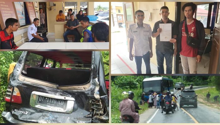 Pengemudi Lalai, 3 Kendaraan Terlibat Lakalantas di Kawasan Warangga Muna