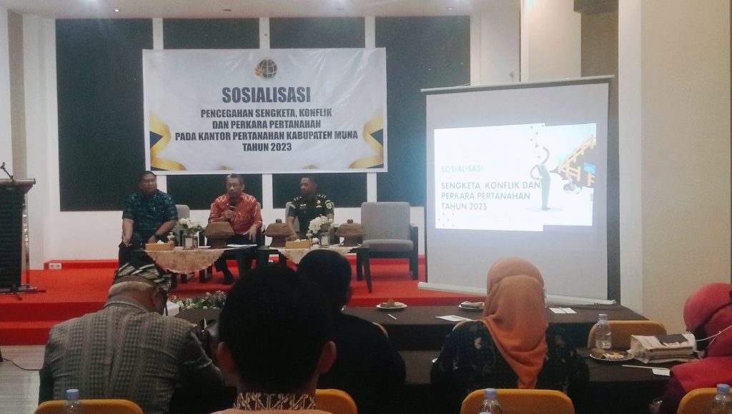 Antisipasi Polemik Lahan, Kantor Pertanahan Muna Gelar Sosialisasi
